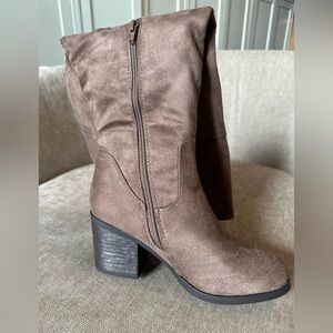 Style & Co | Sana Taupe Knee-High Boots - Size 8W